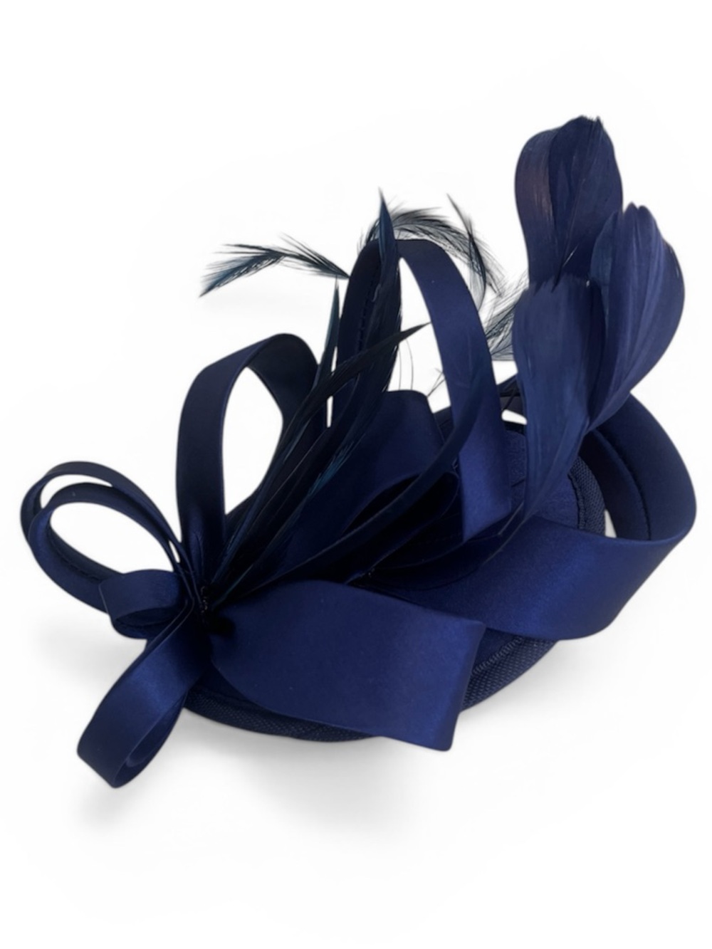 Fascinator Navy Blue - Picture 1 of 4